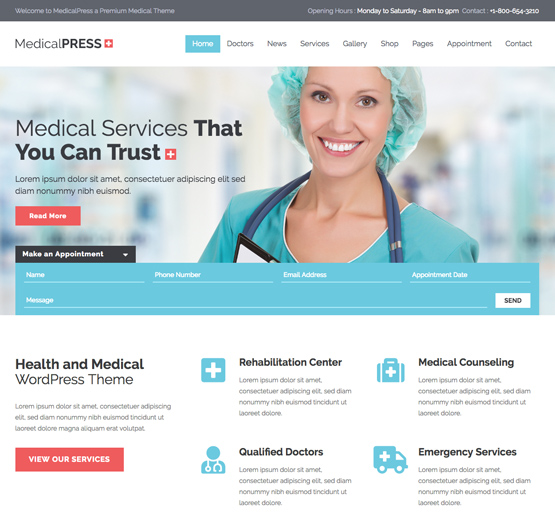 MedicalPress – Premium Medical & Healthcare WordPress Theme